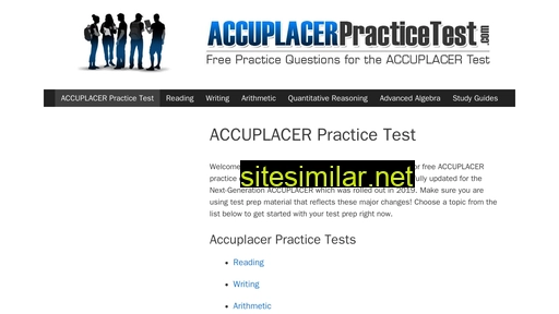 accuplacerpracticetest.com alternative sites