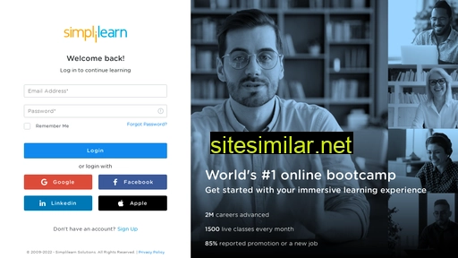 accounts.simplilearn.com alternative sites