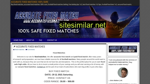 accuratefixedmatch.com alternative sites