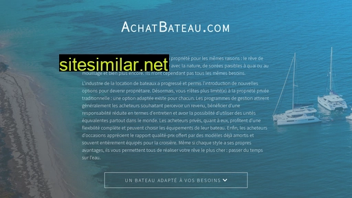 achatbateau.com alternative sites