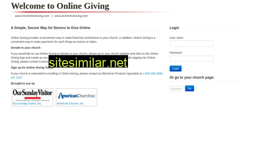 acionlinegiving.com alternative sites
