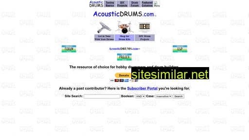 acousticdrums.com alternative sites