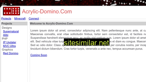 acrylic-domino.com alternative sites