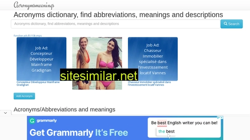 acronymsmeanings.com alternative sites