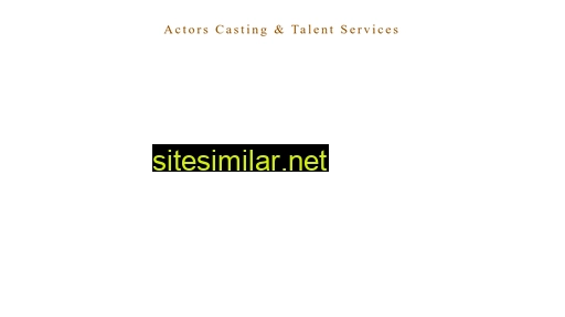 Actorscasting similar sites
