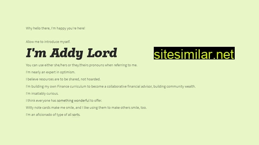 addylord.com alternative sites