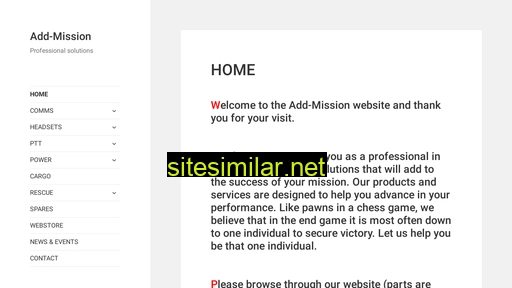 Add-mission similar sites