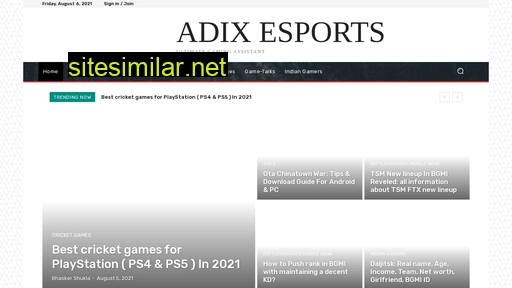 Adixesports similar sites