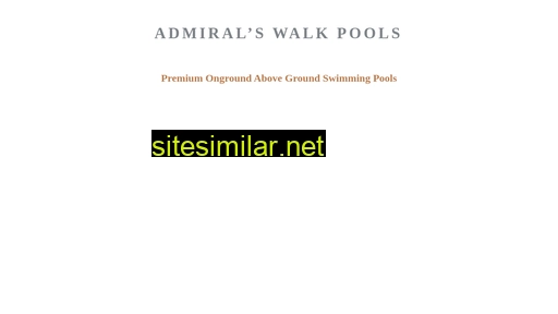 admiralswalkpool.com alternative sites