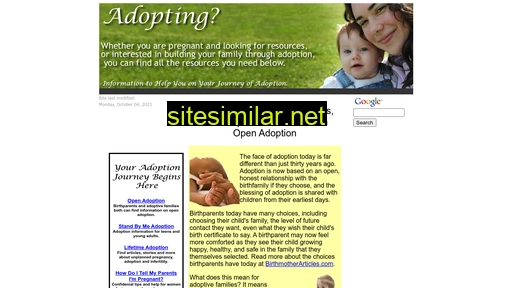 Adoptng similar sites