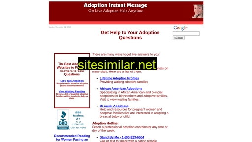 adoptioninstantmessage.com alternative sites