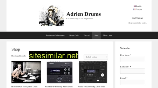 adriendrums.com alternative sites