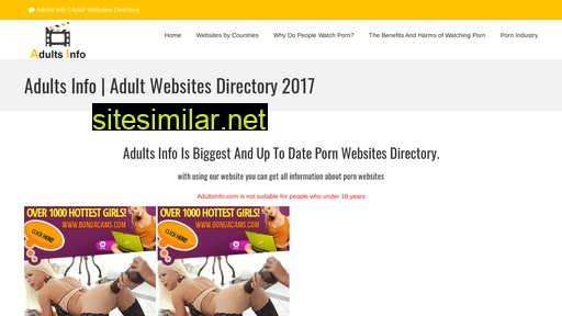 adultsinfo.com alternative sites