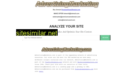 Advertizingmarketing similar sites