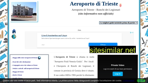 aeroportoditrieste.com alternative sites