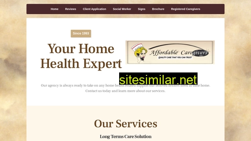 Affordablecaregivers similar sites