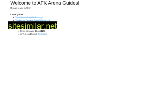 afk-arena-guides.herokuapp.com alternative sites
