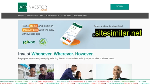 afrinvestor.com alternative sites