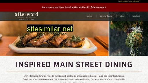 afterwordrestaurant.com alternative sites