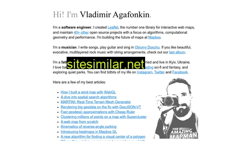 agafonkin.com alternative sites