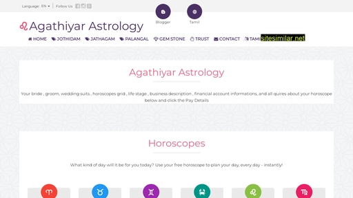 agathiyarastrology.com alternative sites