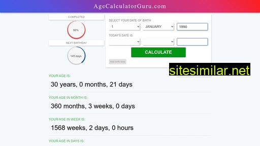 agecalculatorguru.com alternative sites