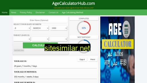 agecalculatorhub.com alternative sites