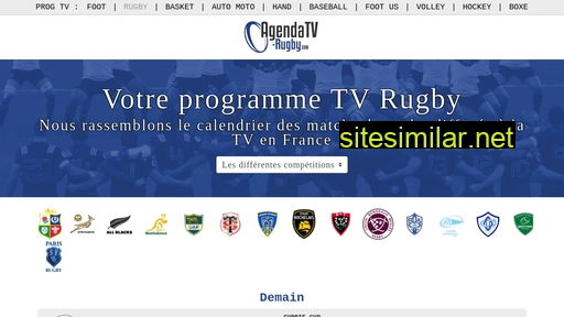 agendatv-rugby.com alternative sites