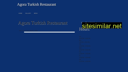Agoraturkishrestaurant similar sites