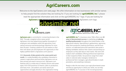 Agricareers similar sites