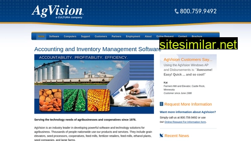 Agvisionsoftware similar sites