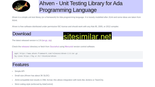 ahven-framework.com alternative sites