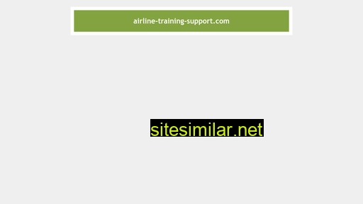 Airline-training-support similar sites