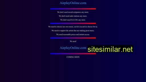 Airplayonline similar sites