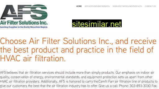 airfiltersolutions.com alternative sites