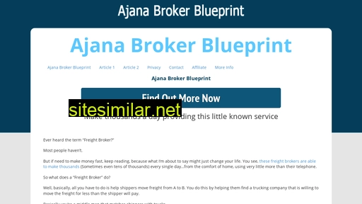 Ajanabrokerblueprint similar sites