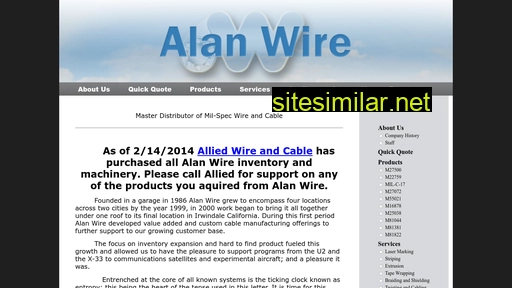 Alan-wire similar sites