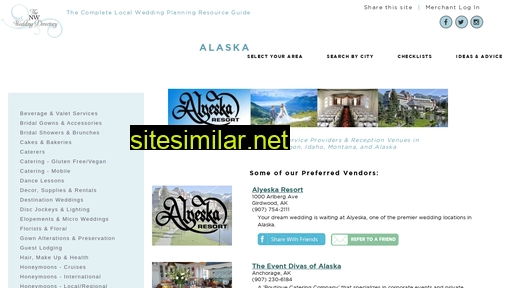 alaskaweddingdirectory.com alternative sites
