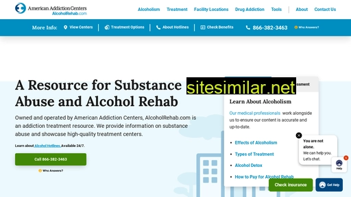 alcoholrehab.com alternative sites