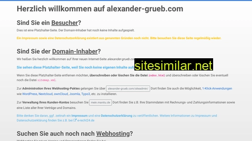 alexander-grueb.com alternative sites