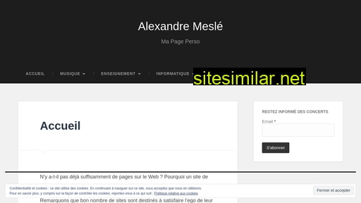 alexandre-mesle.com alternative sites