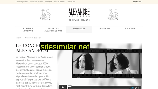 alexandredeparis-coiffure.com alternative sites