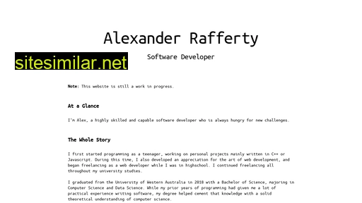Alexanderrafferty similar sites