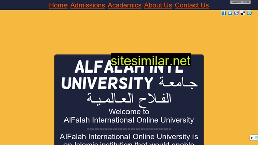 alfalahuniversity.com alternative sites