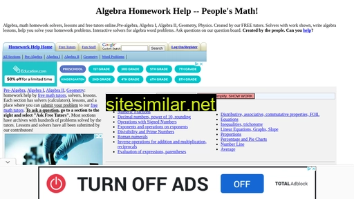 algebra.com alternative sites