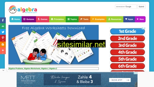 algebra4children.com alternative sites