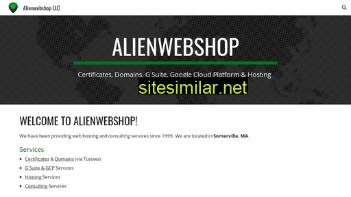 Alienwebshop similar sites