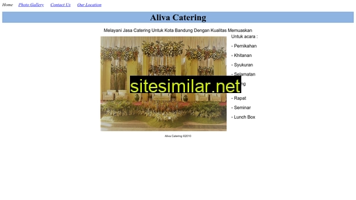 aliva-catering.com alternative sites