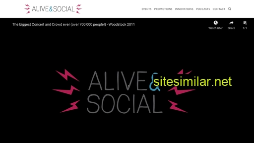 aliveandsocial.com alternative sites