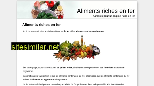alimentsfer.com alternative sites